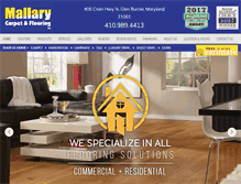 Tablet Screenshot of mallarycarpet.com